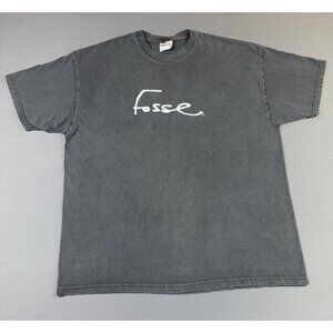 Rare Vintage Y2K Bob Fosse Art Tee Black Faded XL Shirt Dance Choreographer Logo